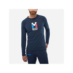 MILLET Trilogy Wool T-shirt Ts Ls M navy blue