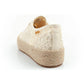 Lee Cooper women's lace sneakers beige platform