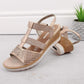 Comfortable wedge sandals Remonte W RKR667, pink gold Footwear/Lifestyle/Rieker Your Sports Performance