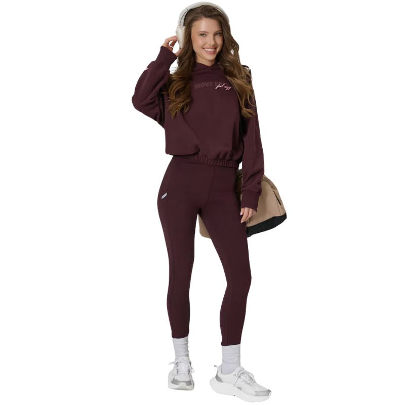 Women's sweatshirt 4F F2175 dark brown 4FWSS26TSWSF2175 80S