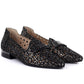 Women's leather openwork shoes, black, Cambell 35307 Cambell