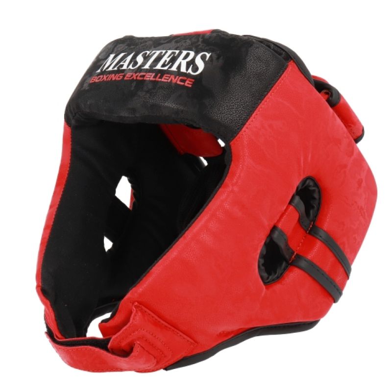 MASTERS KT-EXCELLENCE Boxing Helmet Black and Red Masters