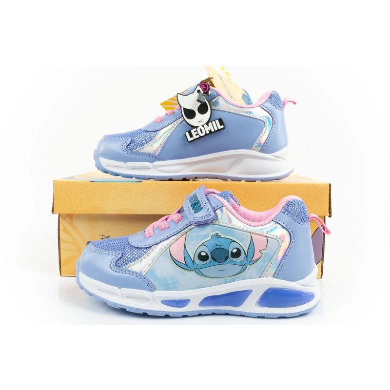 Leomil Stitch children's sports shoes, lightweight sneakers with Velcro LED In preparation Your Sports Performance