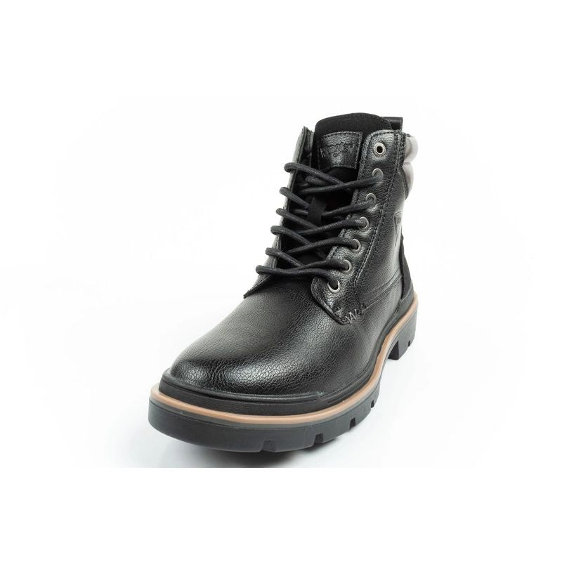 Wrangler Nevada men's shoes Chelsea boots elegant fashionable lace-up black In preparation Your Sports Performance
