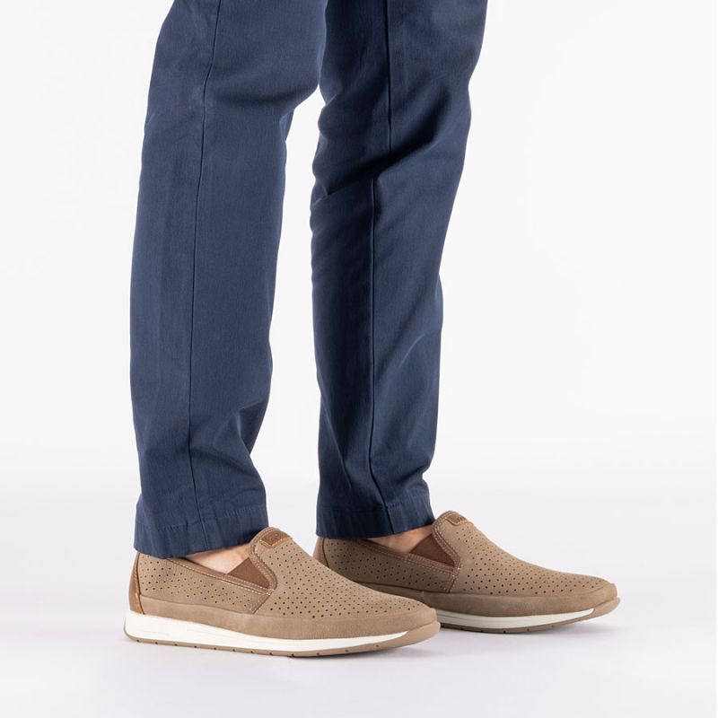 Men's leather openwork moccasins brown Rieker 11955-64 To be categorized Your Sports Performance