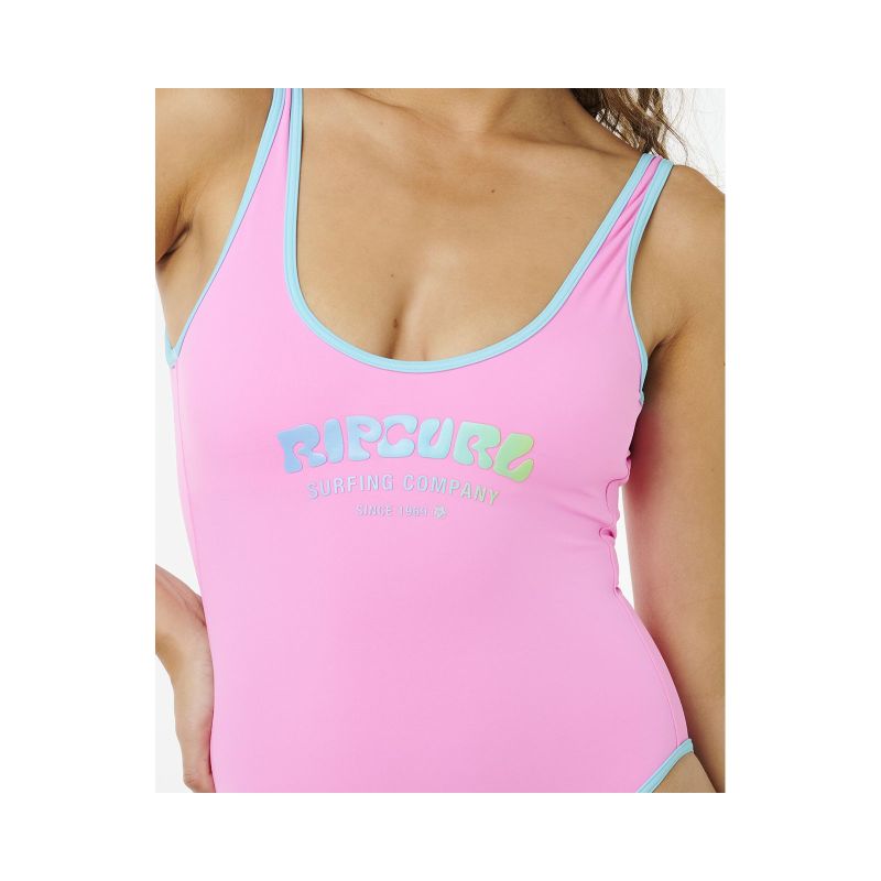 RIP CURL Surf Puff 1 Piece Women's Swimsuit Pink