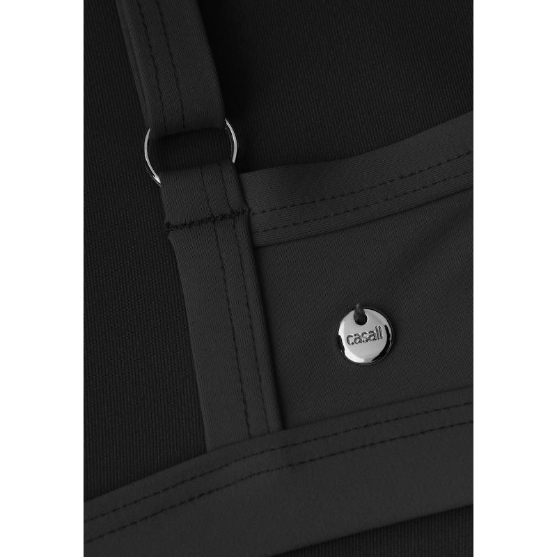 CASALL Overlap Bikini Top Black