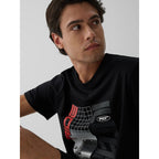 Men's regular printed T-shirt 4F 4FRAW26TTSHM4447-20S