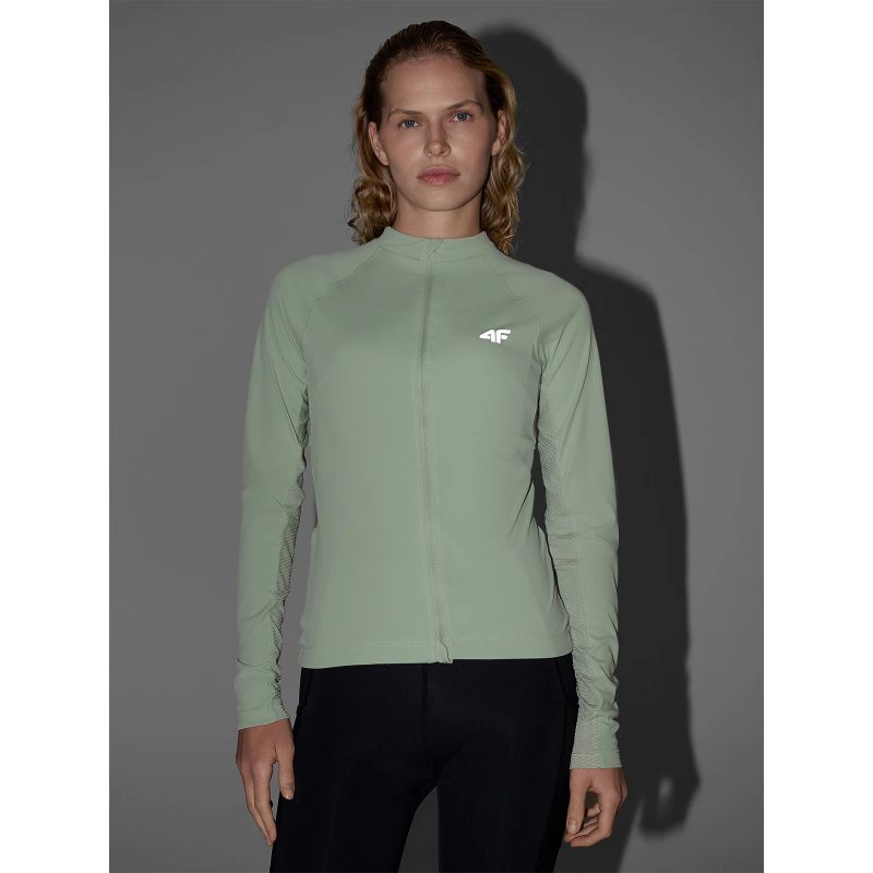 Women's cycling longsleeve with zipper 4F 4FWSS25TFLOF343-47S *Kategoria tymczasowa Your Sports Performance