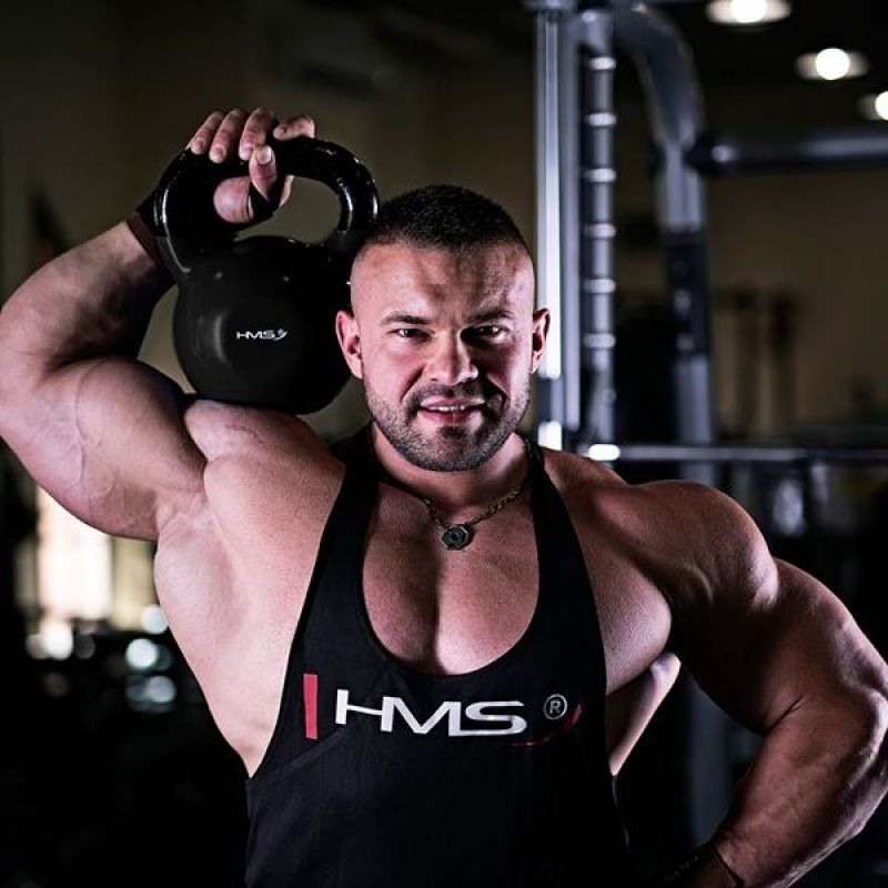 Kettlebell cast iron Black HMS KNV16 Accessories/Training equipment Your Sports Performance