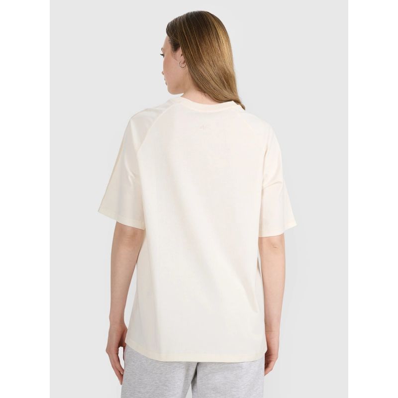 Women's oversize printed T-shirt 4F 4FRSS25TTSHF2791-11S *Kategoria tymczasowa Your Sports Performance