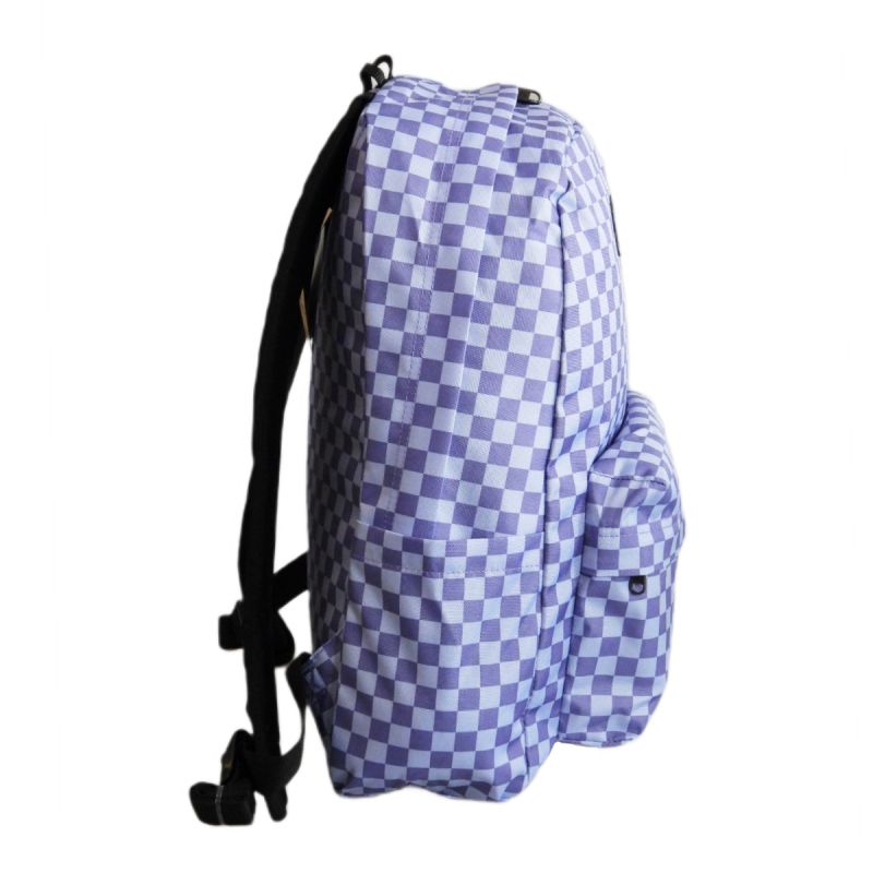 Vans Old Skool Check 22L Purple Haze Checkered School Backpack - VN000H4X6PH1 Akcesoria i sprzęt koszykarski/Torby i plecaki Your Sports Performance