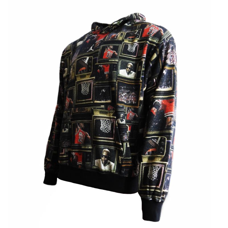 Men's Air Jordan Brooklyn Fleece Printed Pullover Hoodie - HV0552-010 AIR Jordan