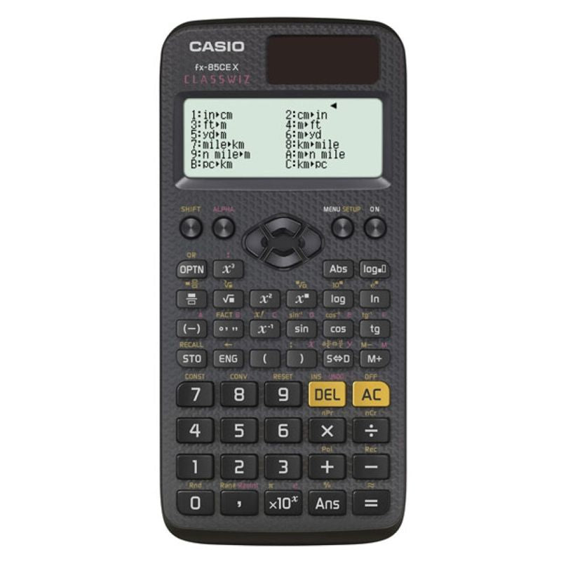 CASIO FX-85CEX SCIENTIFIC CALCULATOR, OFFICE, SCHOOL, 379 FUNCTIONS, 77X166MM, BLACK In preparation Your Sports Performance
