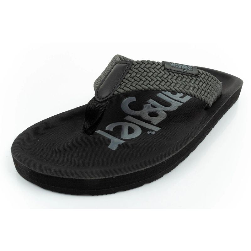 Wrangler men's Zane Flipflop shoes, gray flip-flops Wrangler