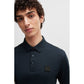 BOSS Parlay 143 BLU Men's Polo Shirt Classic Regular Fit Navy Blue (50515596-405) Boss