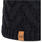 BUFF KNITTED & FLEECE BAND BEANIE CARYN BLACK