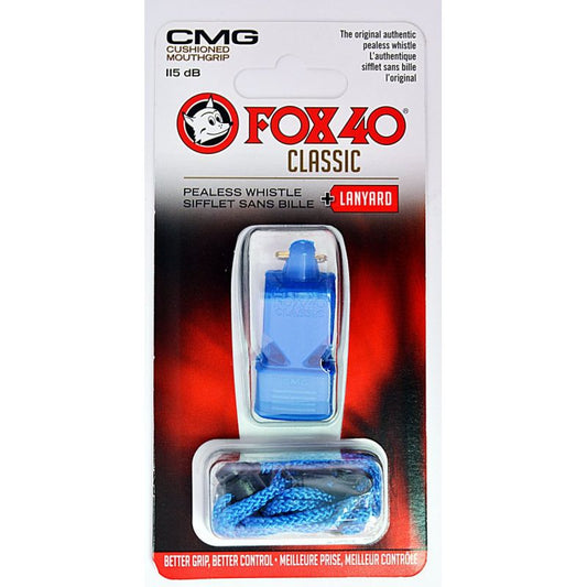 FOX CMG Classic Safety Whistle + Lanyard 9603-0508 Blue Accessories/Referee accessories Your Sports Performance