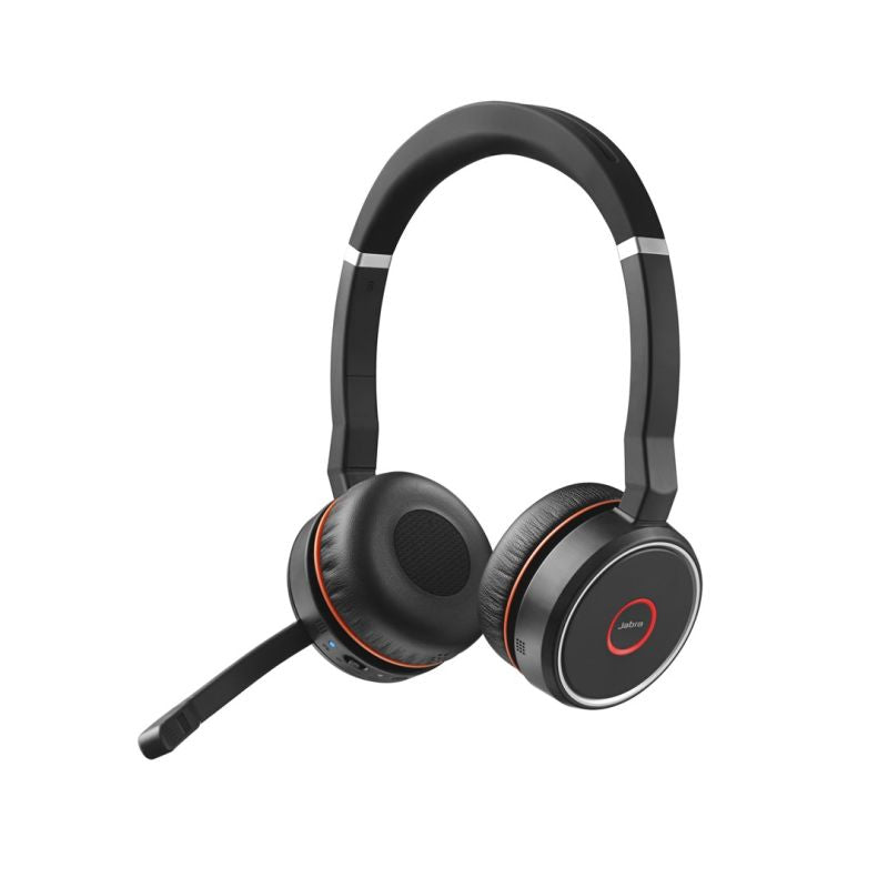 Jabra Evolve 75 MS Stereo on-ear headphones + stand In preparation Your Sports Performance