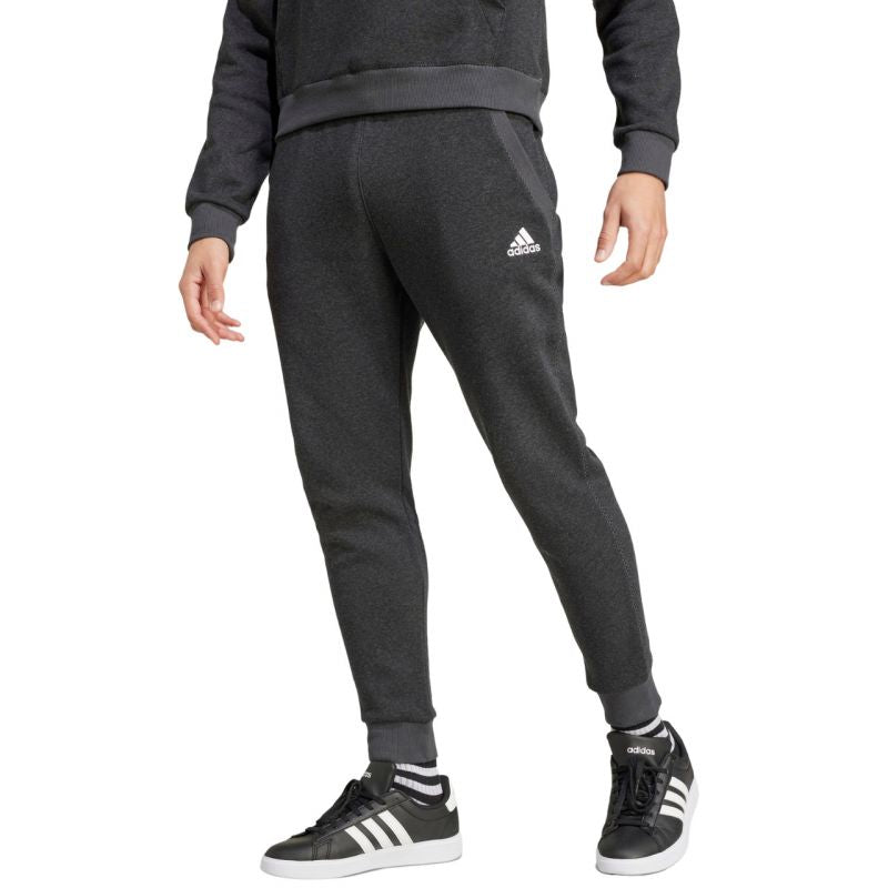 Men's adidas Seasonal Essentials Mélange Pants Gray IW6357 In preparation Adidas