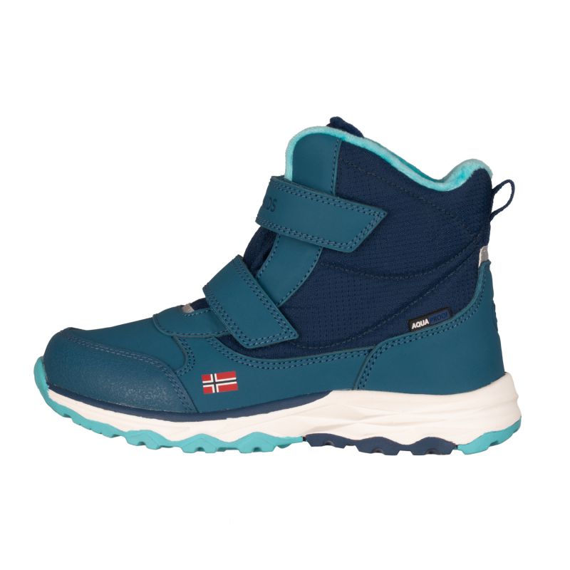 Trollkids Kids Hafjell Winter Boots waterproof snow boots with Velcro closure blue (264-102) In preparation Your Sports Performance