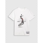 Men's regular t-shirt with volleyball print 4F 4FRAW25TTSHM3318-10S *Kategoria tymczasowa Your Sports Performance
