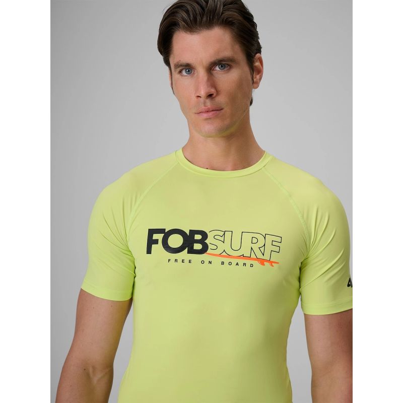 Men's 4F 4FRSS26TFWSM001-45S T-shirt for swimming and water sports with UPF50+ filter