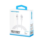 USB-C to USB-C Vention USB 3.2 Cable 5A 10Gbps 1m White In preparation Your Sports Performance