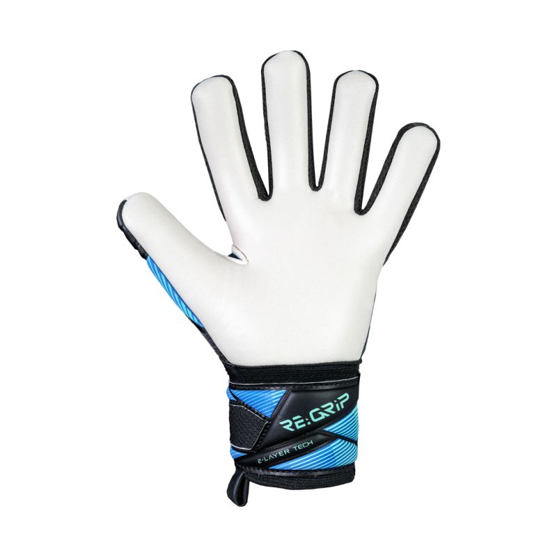 Reusch Attrakt RE:Grip NC Junior goalkeeper gloves black and blue 5672535 7272