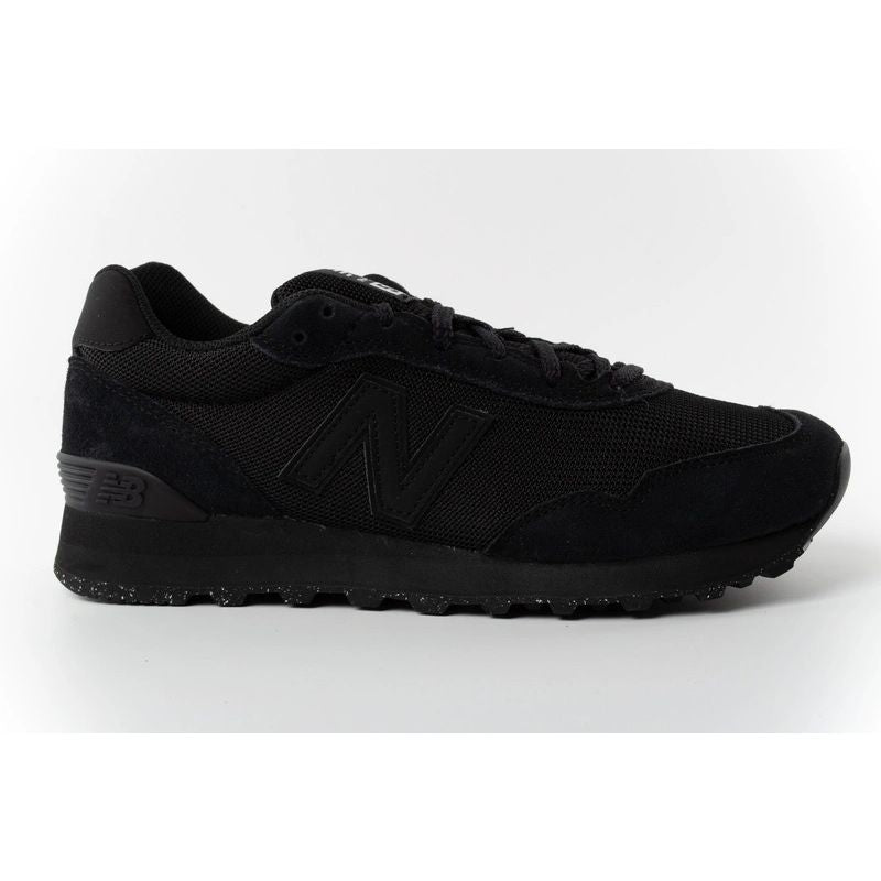 New Balance men's 515 black suede leather sneakers