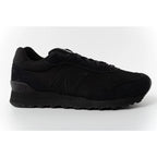 New Balance men's 515 black suede leather sneakers