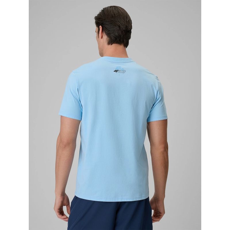 Men's regular printed T-shirt 4F 4FRSS26TTSHM4291-34S