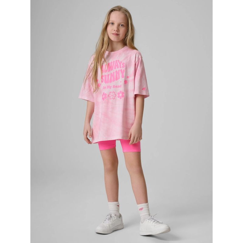 Girls' cotton T-shirt 4F 4FJRSS26TTSHF3911-56A