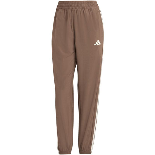 adidas Train Essentials 3-Stripes Woven Women's Pants Brown JY2168 In preparation Adidas