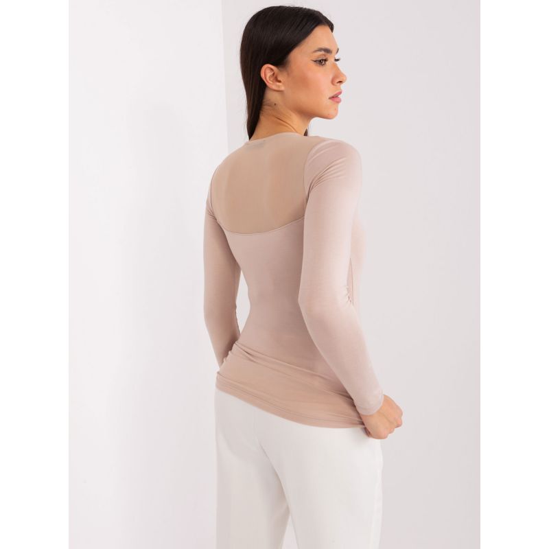 BASIC FEEL GOOD Beige Mesh Blouse (RV-BZ-9202.10X) In preparation Your Sports Performance