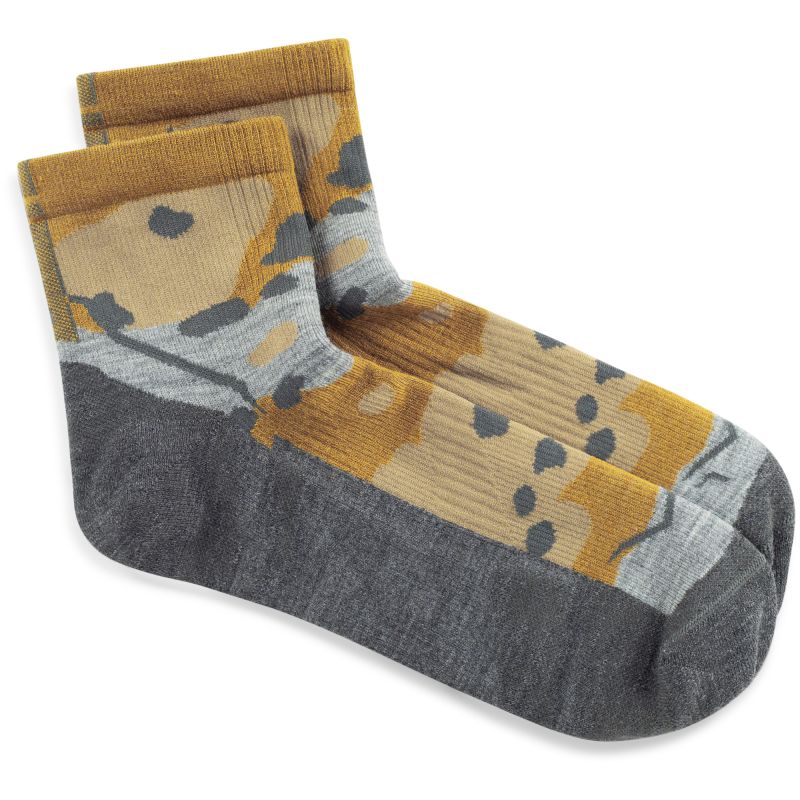 Buff MERINO LIGHTWEIGHT QUARTER SOCK LWQ2 UMBER KHAKI S Socks