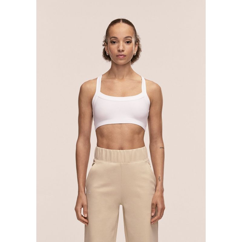 CASALL Women's Defined Rib Sport Top White