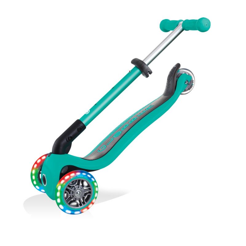 3-wheel scooter Globber Foldable Lights Emerald Green Jr 437-107 Accessories/Skating/Hulajnogi Your Sports Performance