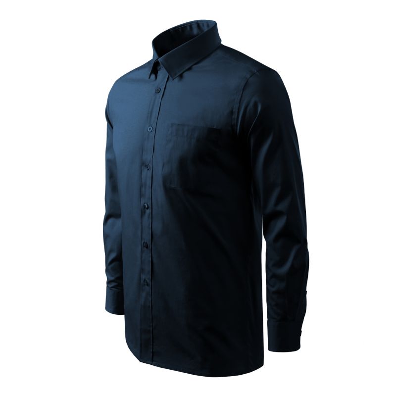 Men's Style LS Shirt (Navy Blue) In preparation Your Sports Performance