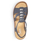 Comfortable women's slip-on sandals with elastic straps Rieker 62850-14 Rieker