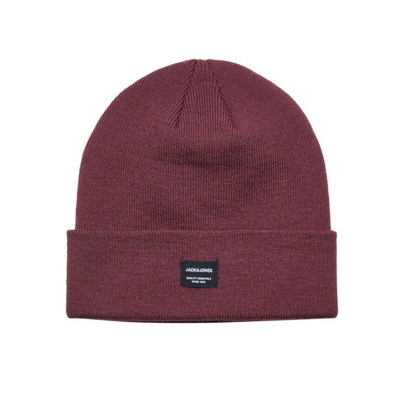 Jack & Jones Jacdna Beanie Noos M 12092815 Burgundy Clothing/Multisport/Jack & Jones Your Sports Performance