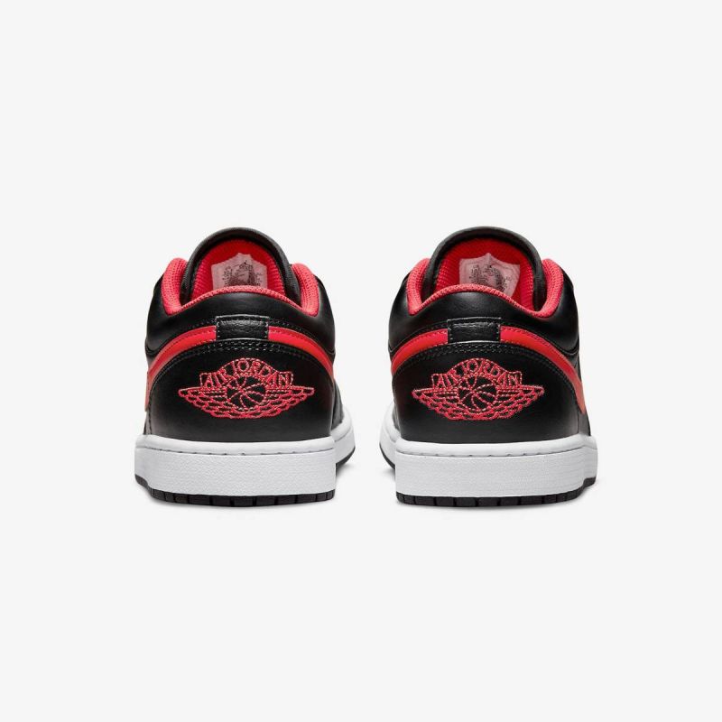 Air Jordan 1 LOW Black/Fire Red/White sports shoes - 553558-063 Obuwie/Buty do koszykówki męskie/Nike Your Sports Performance