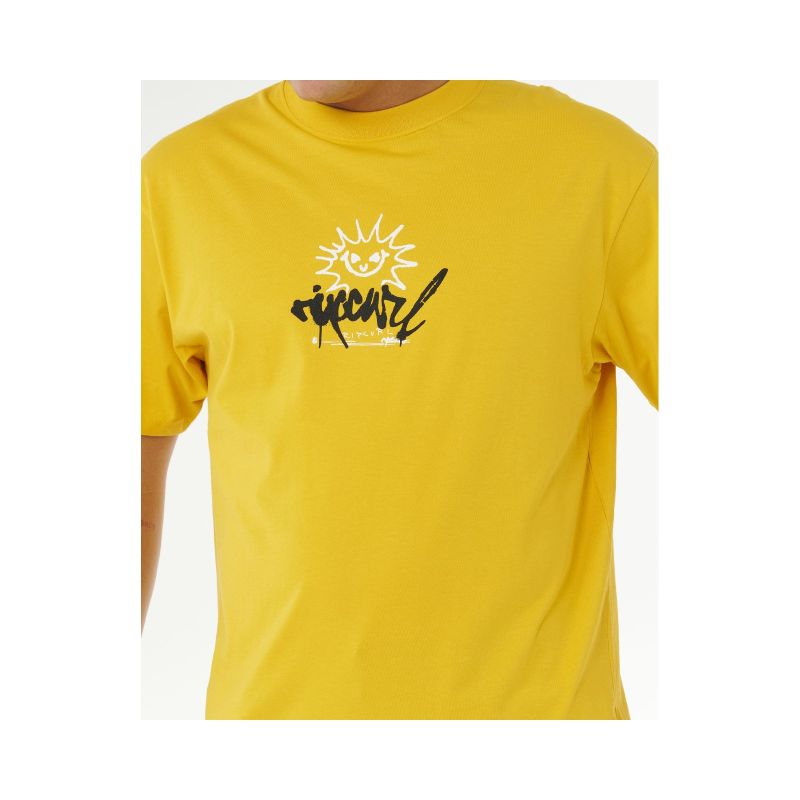 RIP CURL Inner Visions Rotten Sun Tee Yellow