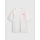 Oversized T-shirt with print for girls 4F 4FJRAW25TTSHF2935-11S 4f