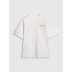Oversized T-shirt with print for girls 4F 4FJRAW25TTSHF2935-11S 4f