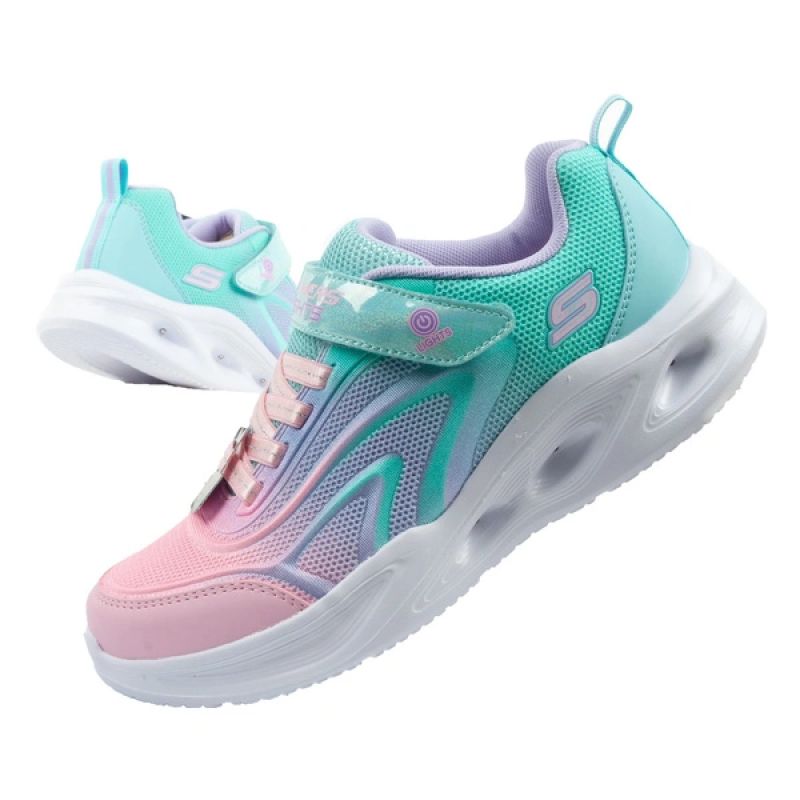 Skechers Color Breeze LED Children's Sports Shoes for Girls To be categorized Your Sports Performance