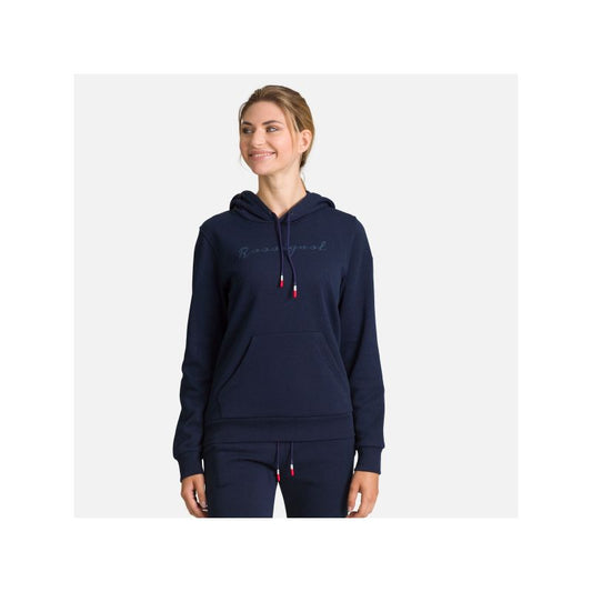 ROSSIGNOL W Logo Sweat Hood Fl navy blue Import z PMSport Your Sports Performance