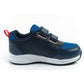 Leomil children's sports shoes Spiderman sneakers lightweight with velcro black blue