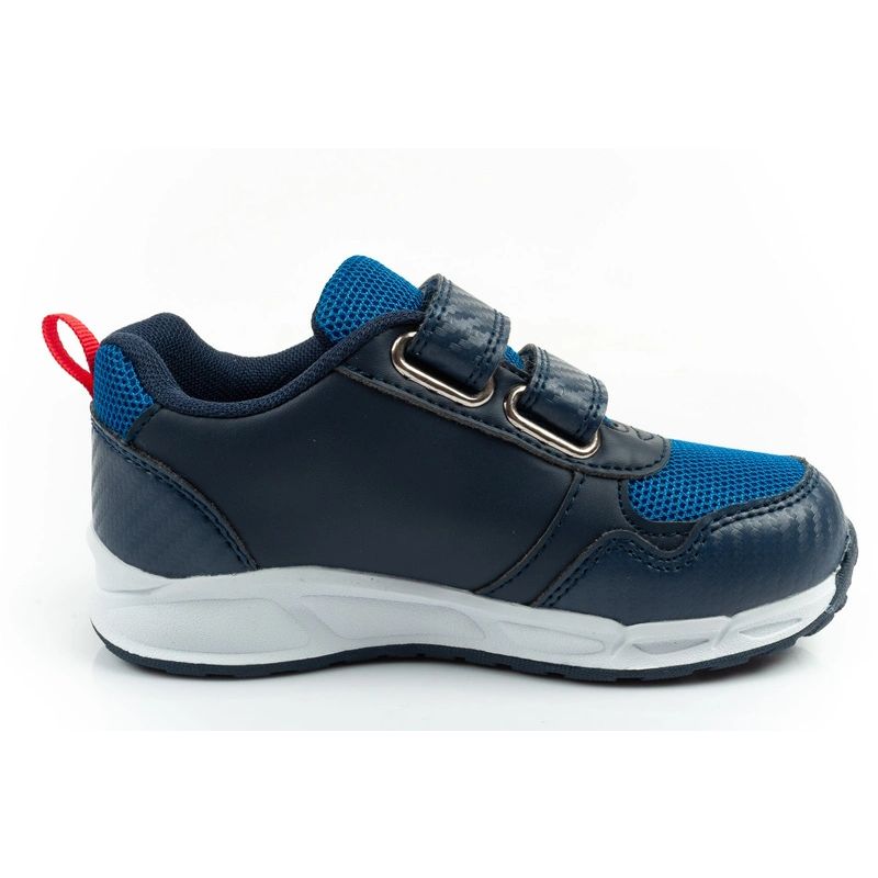 Leomil children's sports shoes Spiderman sneakers lightweight with velcro black blue