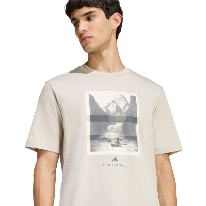 Men's adidas Outdoor Kayaking Graphic T-shirt beige KB2541